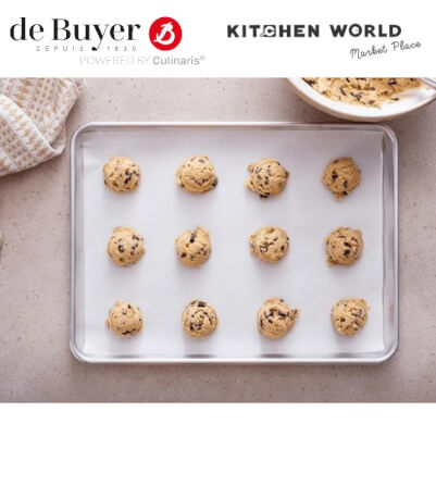 ถาดอบขนมอลูมิเนียมขอบเฉียง DE BUYER BW1359-40 ขนาด 30X40 ซม._2